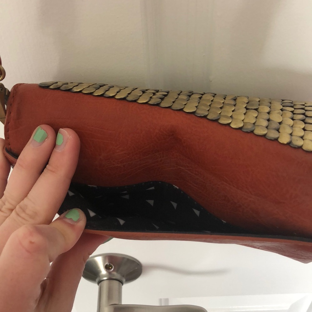 Francesca’s burnt orange/ gold purse - Picture 5 of 6